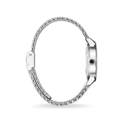 Thomas Sabo Glam Spirit WA0248-201-201 Damen Armbanduhr Silber • Milanaise-Armband aus Edelstahl • Mineralglas
