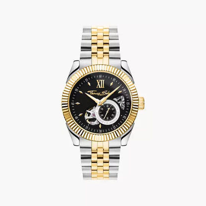 Thomas Sabo WA0412-291-203 Herrenuhr Bicolour • Automatikwerk Miyota 8N40 • Saphirglas mit Antireflexbeschichtung