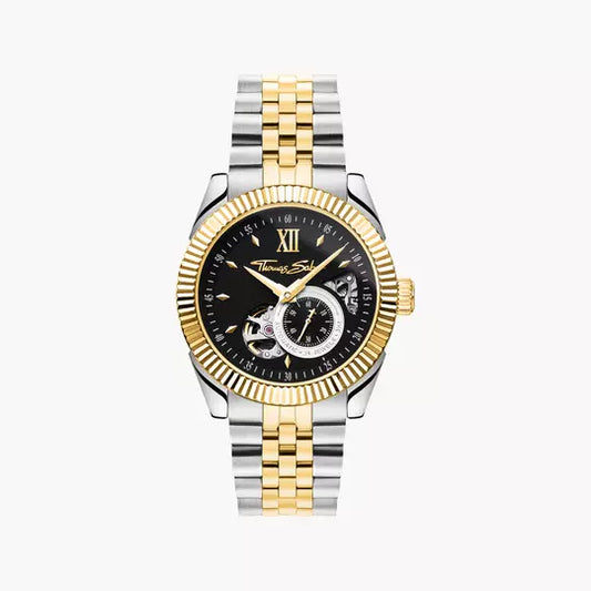 Thomas Sabo WA0412-291-203 Herrenuhr Bicolour • Automatikwerk Miyota 8N40 • Saphirglas mit Antireflexbeschichtung