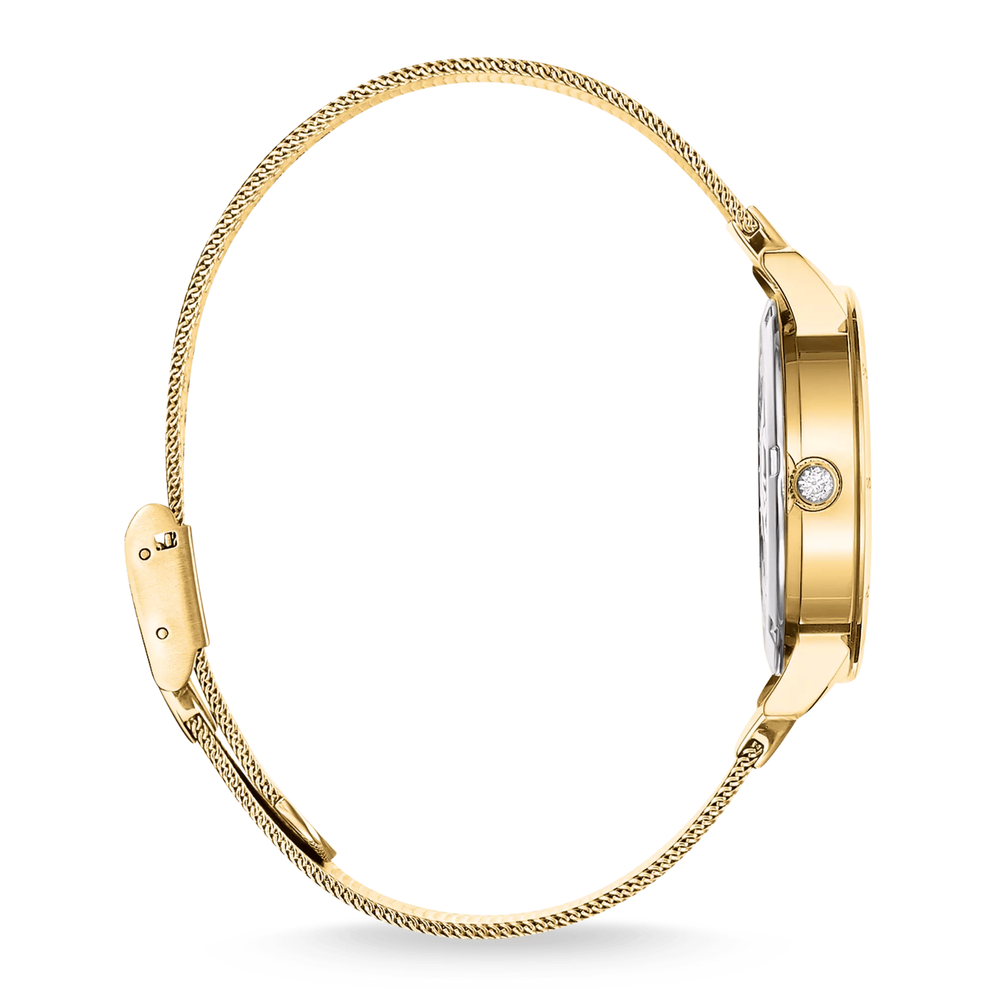 Thomas Sabo Spirit Magic Garden WA0422-264-207 Damenuhr Schwarz-Gold • Milanaise-Armband • Mineralglas mit