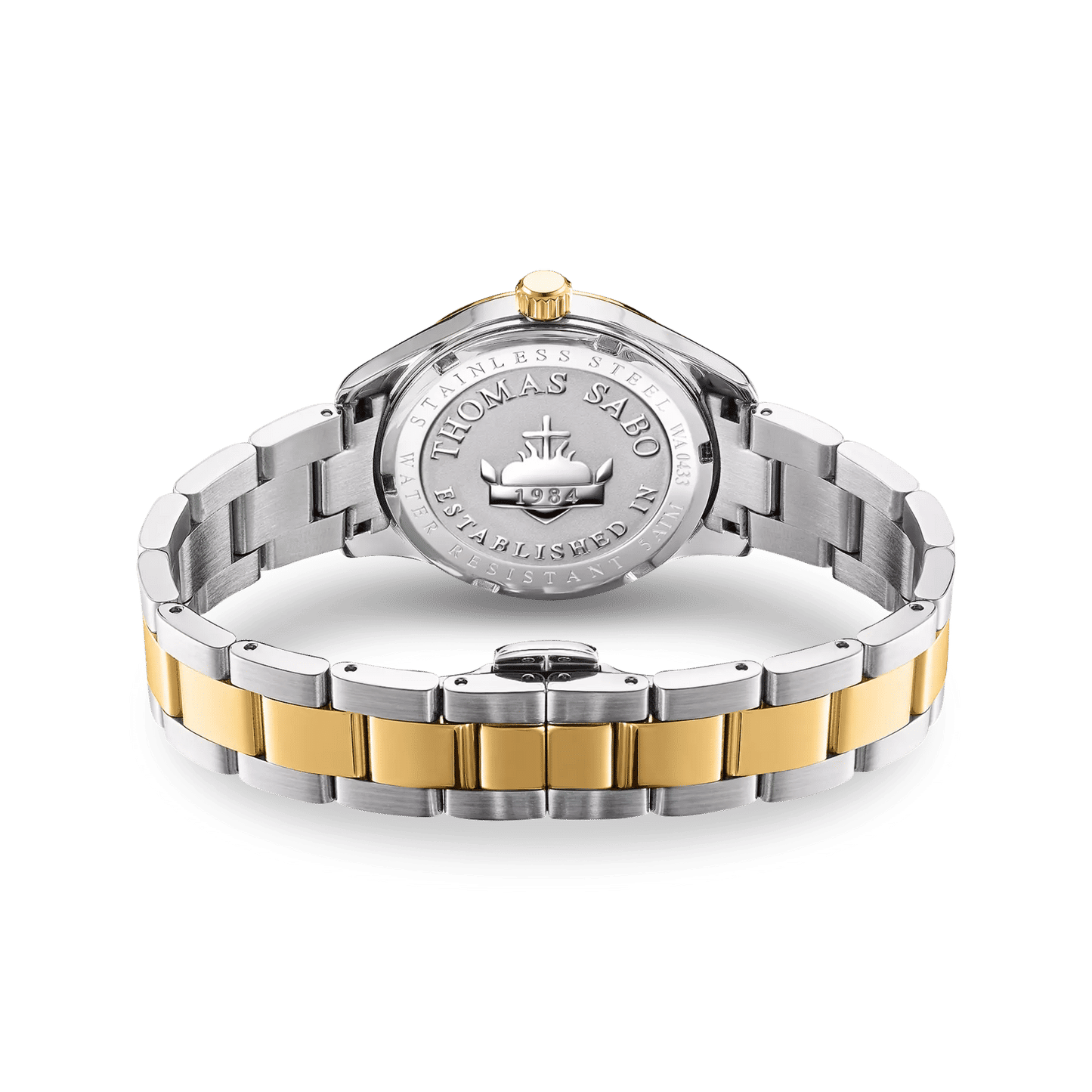 Thomas Sabo WA0433-291-202 Damenuhr Schmetterlinge Bicolor 34mm • Saphirbeschichtetes Mineralglas • MIYOTA GL34 Uhrwerk