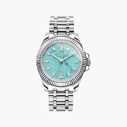 Thomas Sabo Divine Jewellery Stone WA0435 Damenuhr Silberfarben • MIYOTA Quarzwerk • Mineralglas saphirbeschichtet