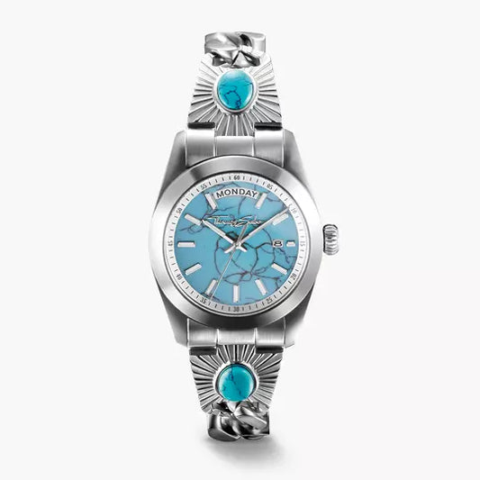 Thomas Sabo Elyndra WA0450-201-215 Damen Armbanduhr Türkis • Mineralglas mit Saphirbeschichtung • 5 ATM Wasserdicht