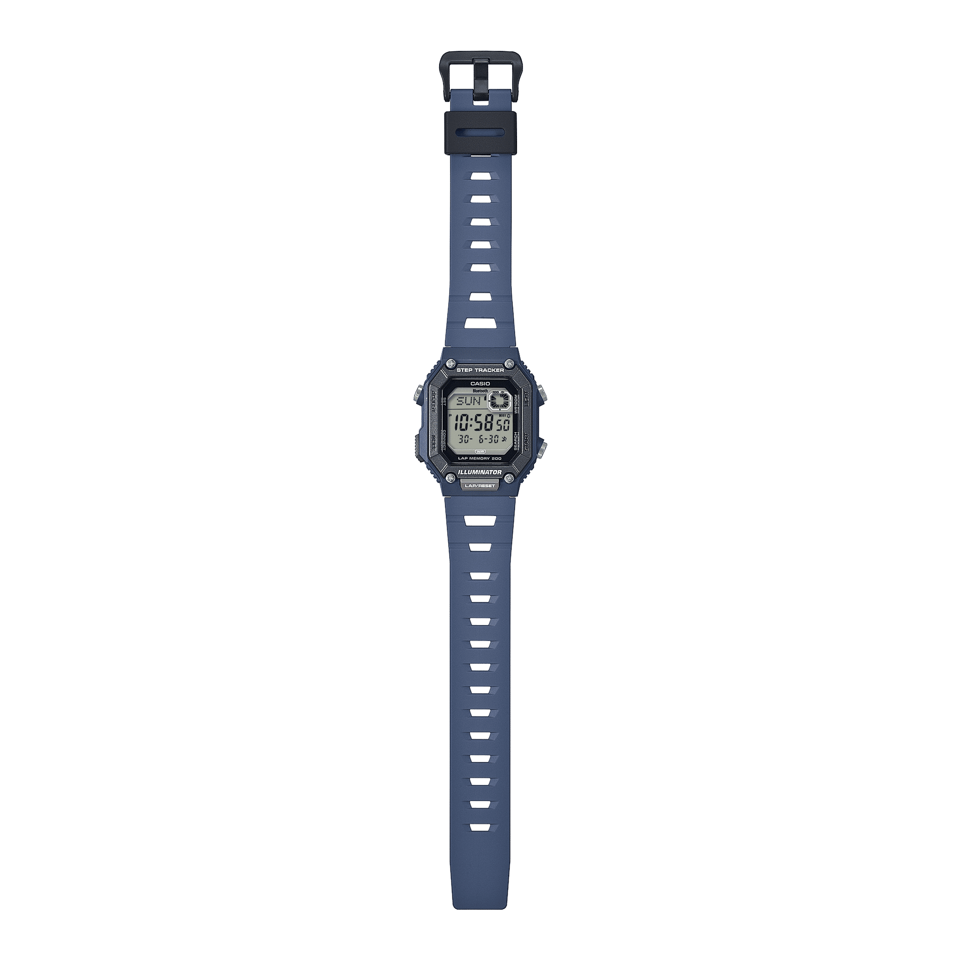 Casio WS-B1000-2AVEF Herren Armbanduhr Blau • Bluetooth Schrittzähler • 10 ATM Wasserschutz, Bild 3