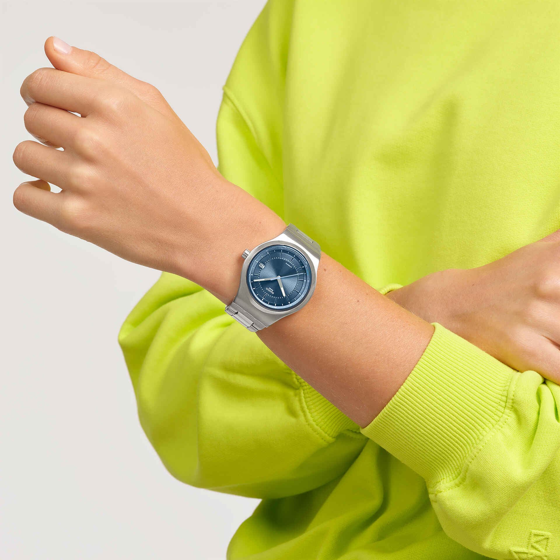 Swatch Sistem 51 Irony YIS435G Shimmer At Dusk Herrenuhr Blau • Automatikwerk SISTEM51 • Leuchtzeiger, Bild 5