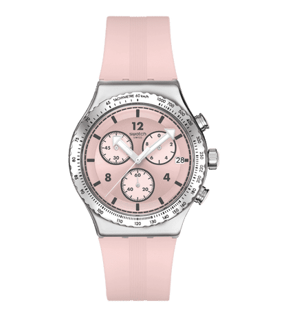 Swatch Irony Chrono New YVS532 Damen • Chronograph • Poppingly Pink