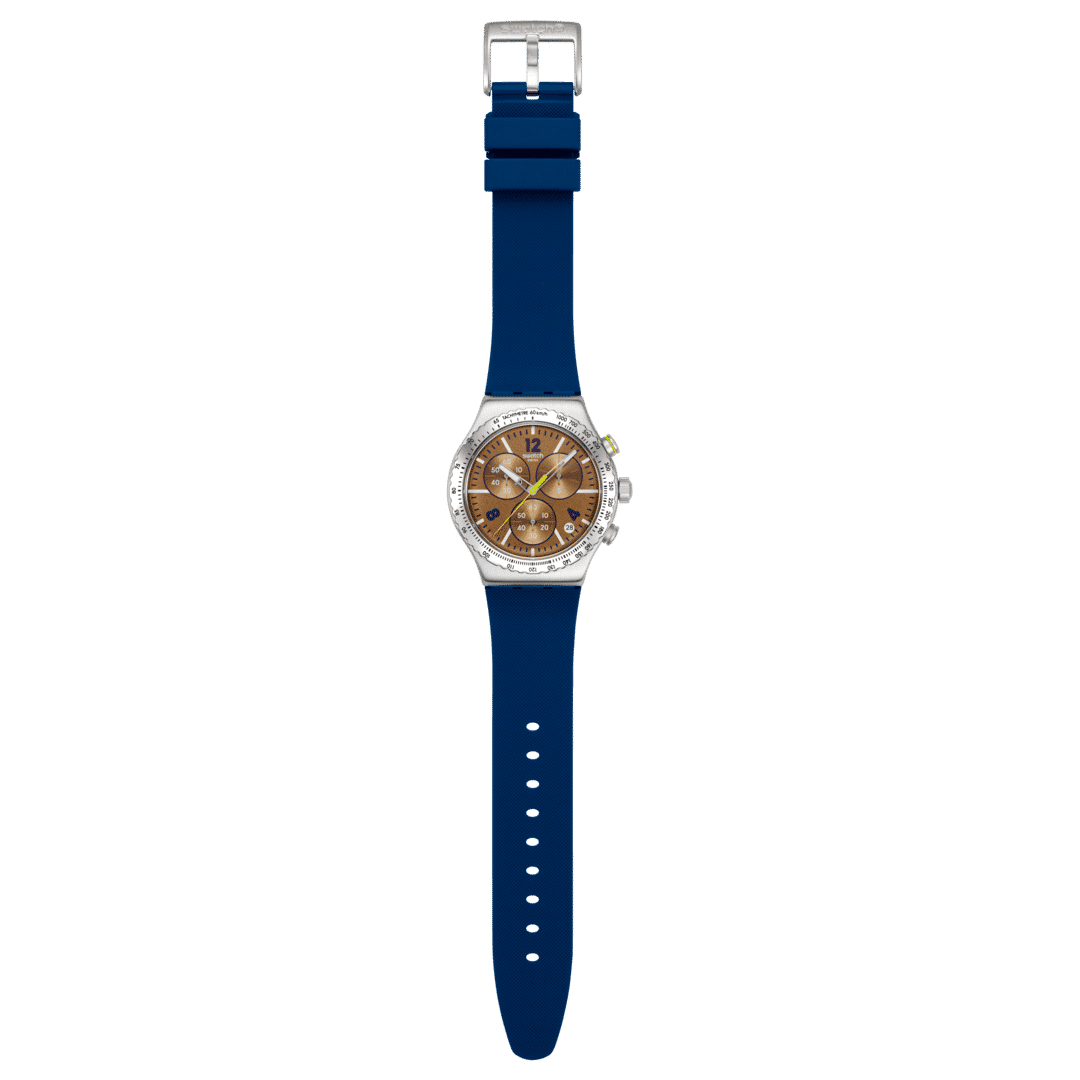 Swatch Irony Chrono New YVS534 Sidereal Glow Herrenuhr • Leuchtzeiger • Chronograph mit Datum, Bild 4