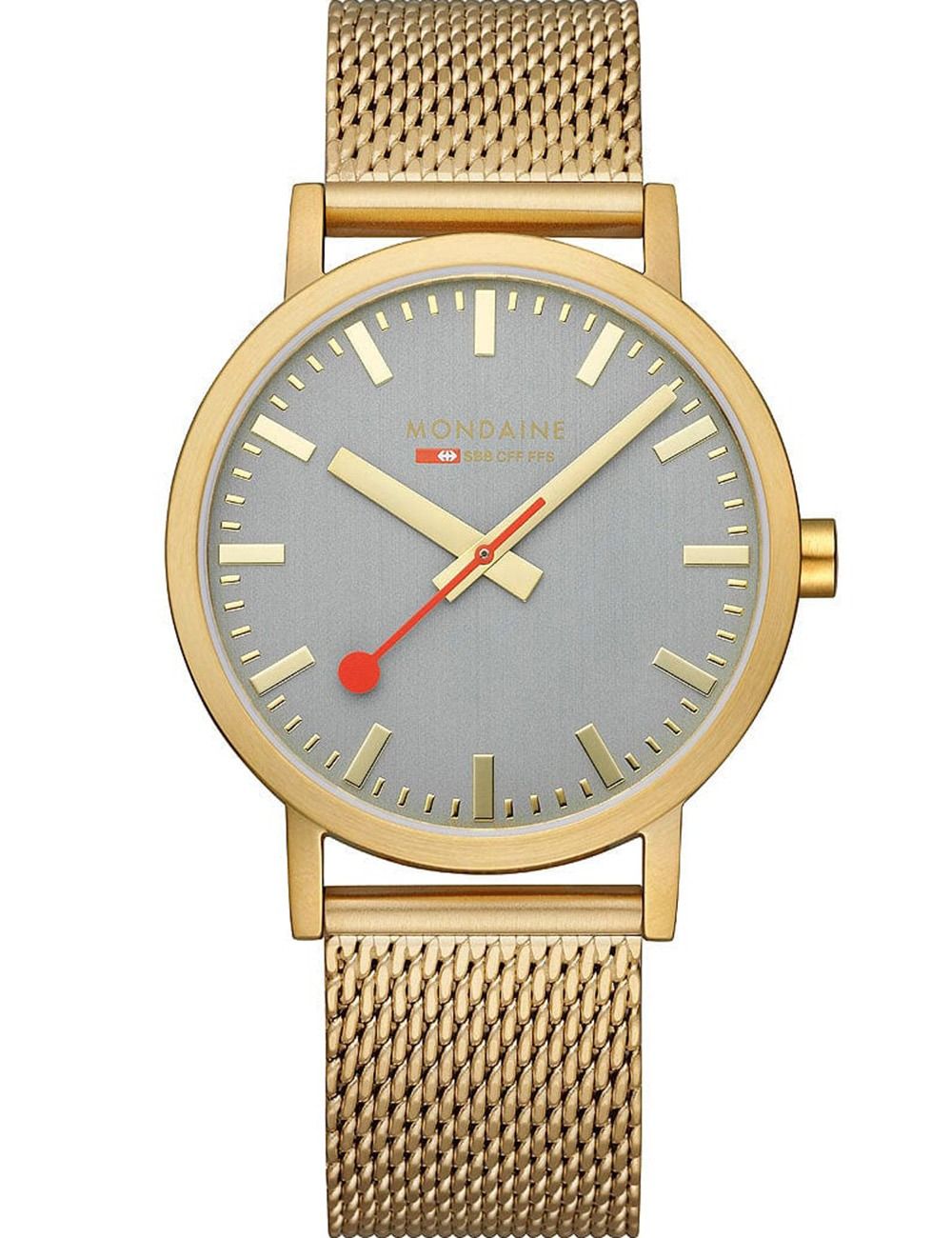 Mondaine Classic A660.30360.80SBM Herrenuhr Grau • Schweizer Quarzwerk • Mineralglas