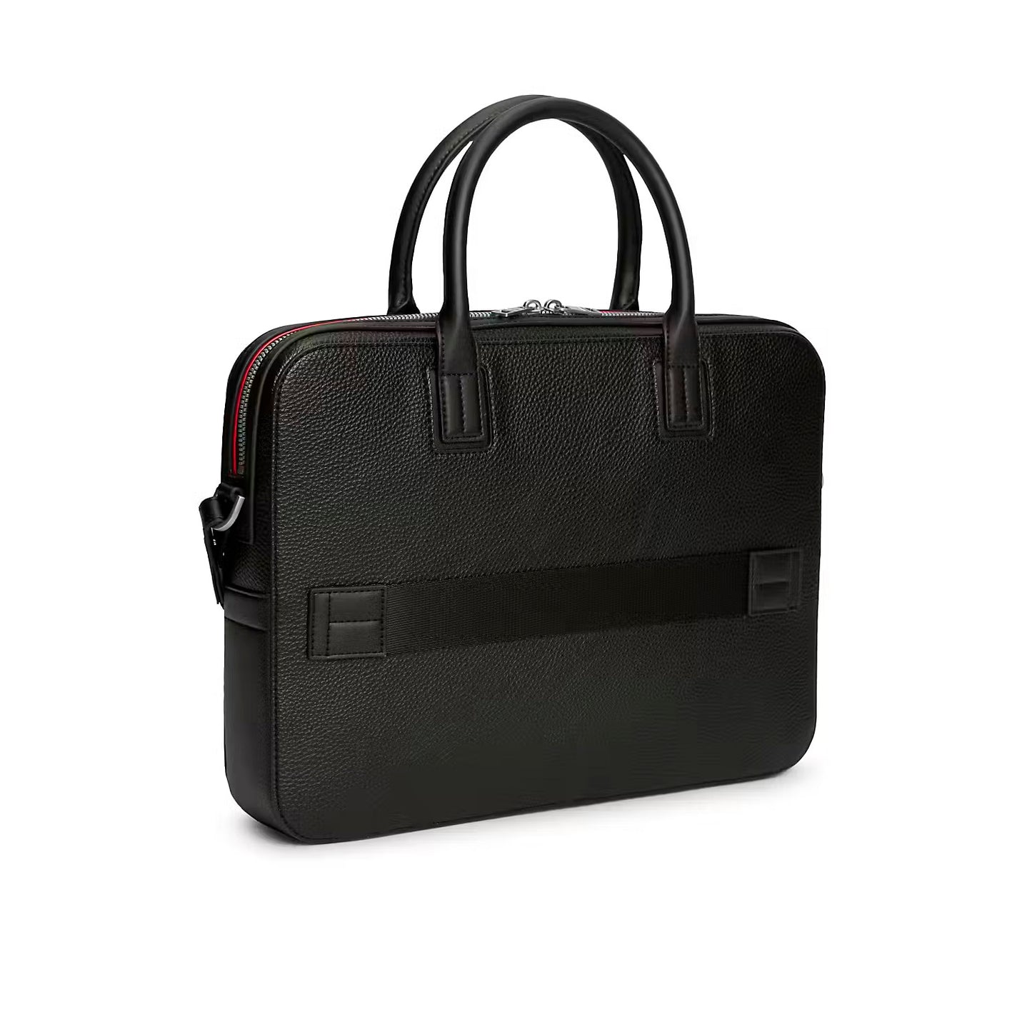 Tommy Hilfiger Central Slim AM0AM14730BDS Laptoptasche Schwarz • Genarbte Lederoptik • Schlankes Design, Bild 5