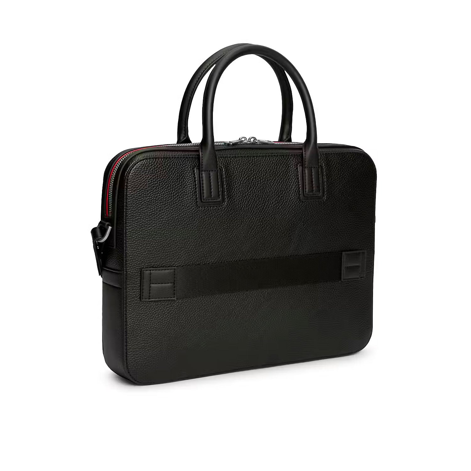 Tommy Hilfiger Central Slim AM0AM14730BDS Laptoptasche Schwarz • Genarbte Lederoptik • Schlankes Design, Bild 5