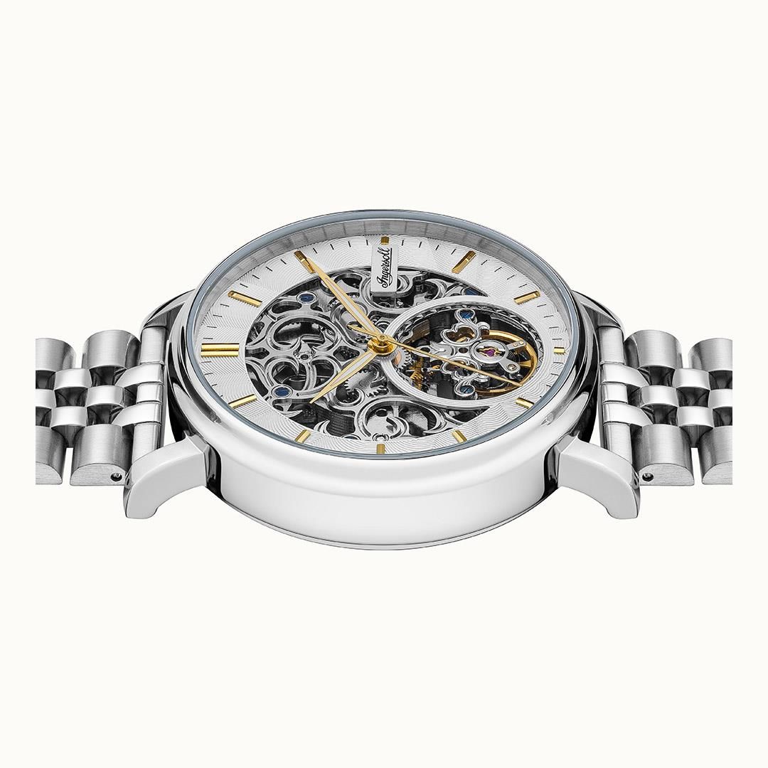 Ingersoll The Charles I05803B Herrenuhr Silber • Automatikwerk • Skelett-Zifferblatt, Bild 5
