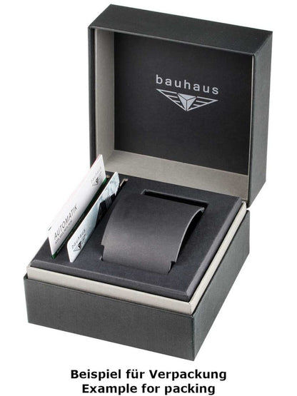 Bauhaus Classic 2126-1 Herren Armbanduhr Weiß • Automatikwerk Sellita SW266 • Regulator-Zifferblatt, Bild 2