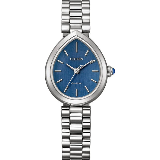 Citizen Rainell EM1201-52L Damen Armbanduhr Blau • Eco-Drive Solar • Saphirglas