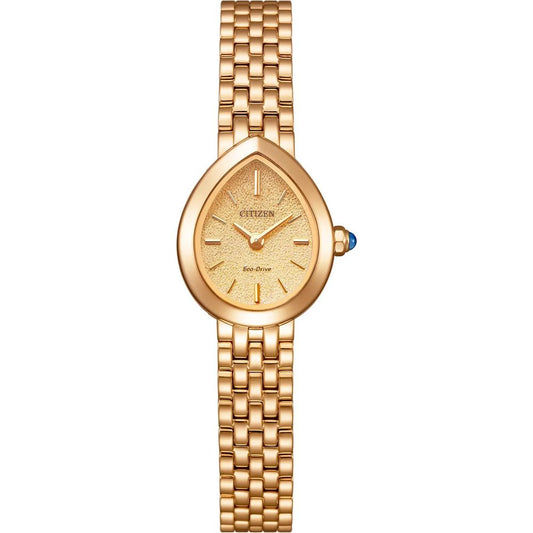 Citizen Rainell EX1553-56X Damen Armbanduhr Roségold • Eco-Drive Solar • Sphärisches Saphirglas