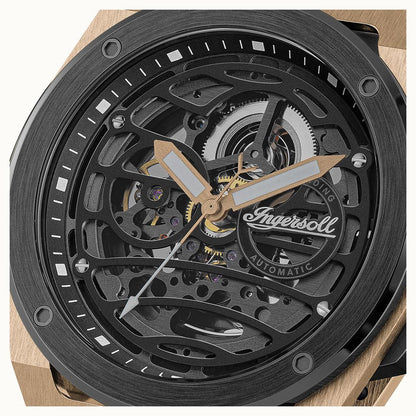 Ingersoll The Springfield I15202 Herrenuhr Schwarz • Automatikwerk • Skelett-Zifferblatt, Bild 2