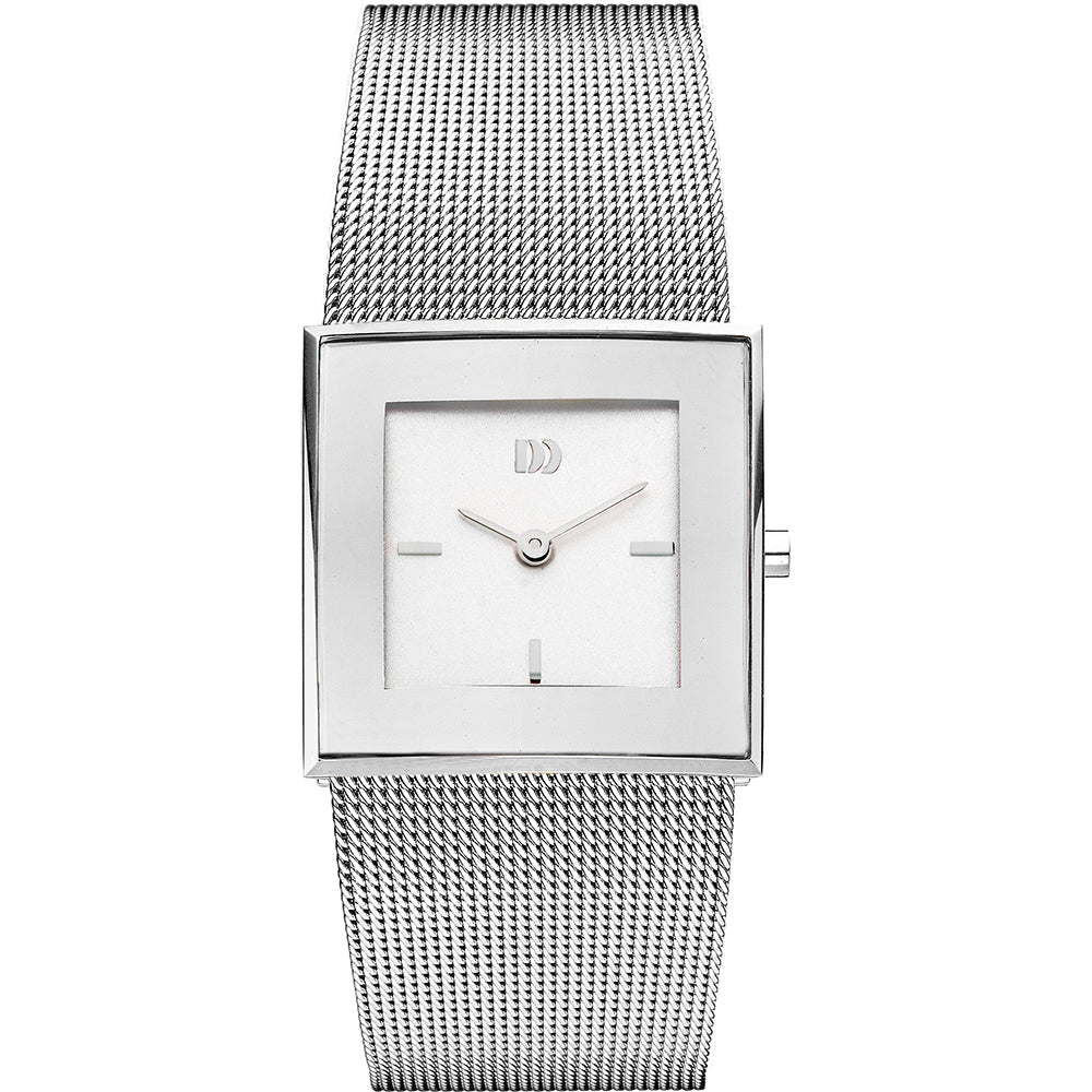Danish Design Cindy IV62Q973 Damen • Eckiges Edelstahlgehäuse • Milanaisearmband