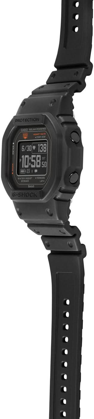 Casio G-Shock reloj para hombre con correa negra y corona visible lateralmente