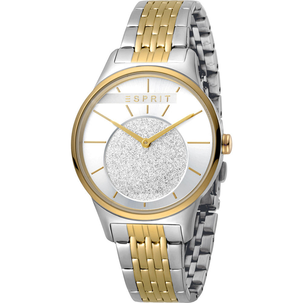 Esprit Grace ES1L026M0065 Damen • Bicolor Edelstahlarmband • Mineralglas