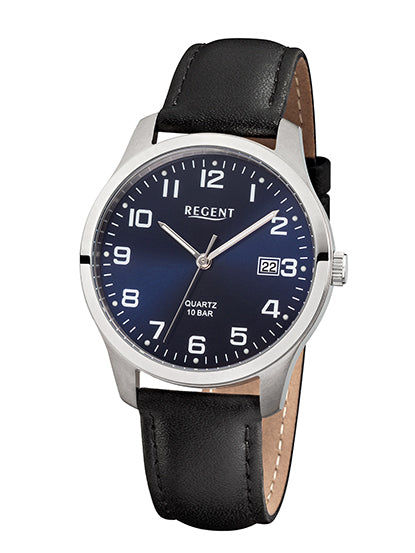 Regent F-1269 Unisex-Armbanduhr Titan • Mineralglas • Leuchtzifferblatt