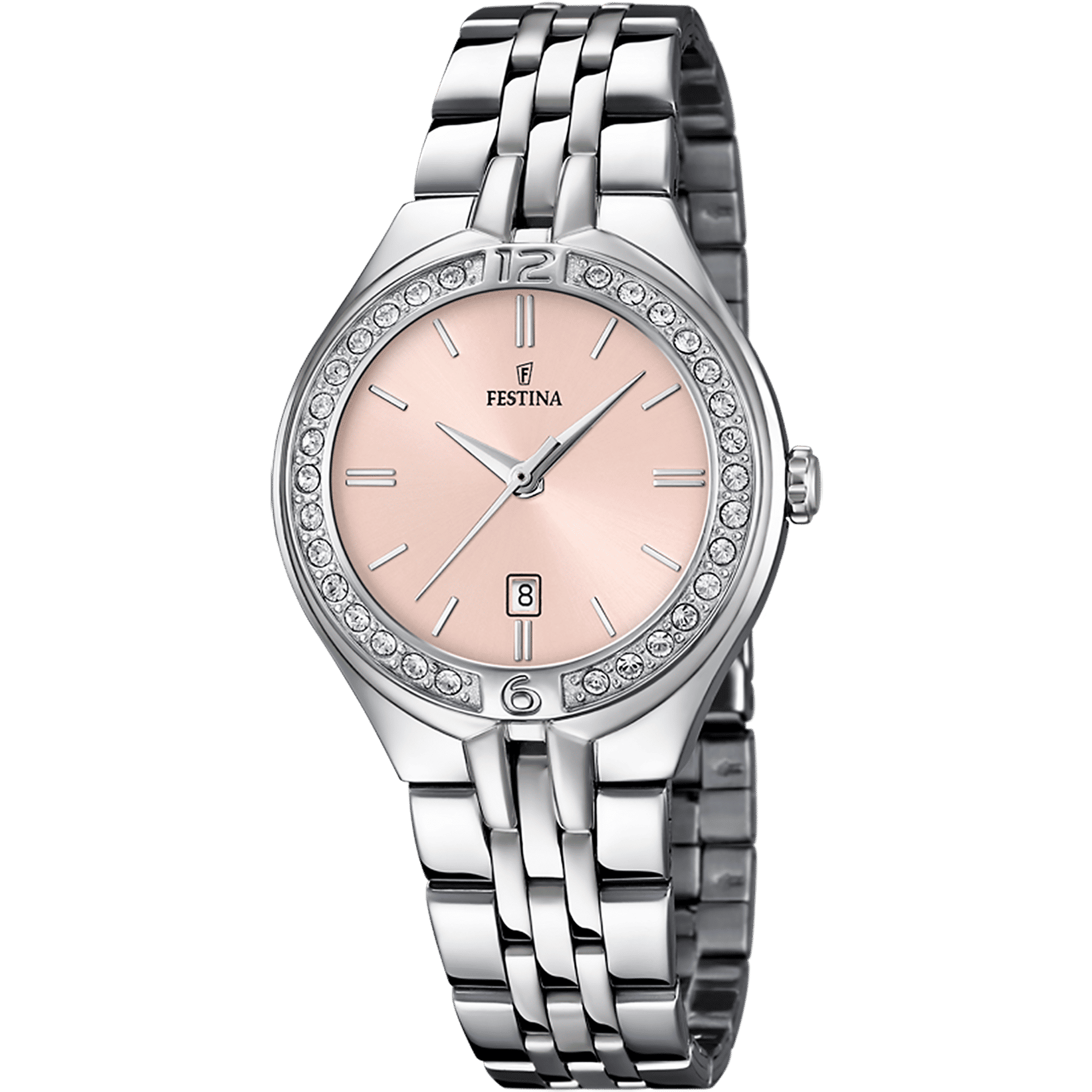Festina Mademoiselle F16867/6 Damenuhr Rosa • Mineralglas • Quarzwerk MIYOTA