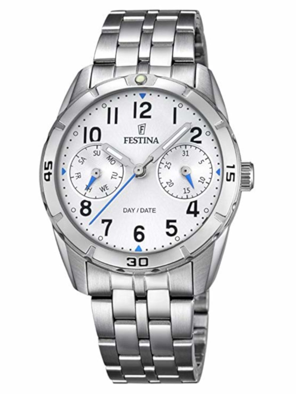 Festina F16908/1 Klassik Damenuhr Silber • Mineralglas • Edelstahlarmband