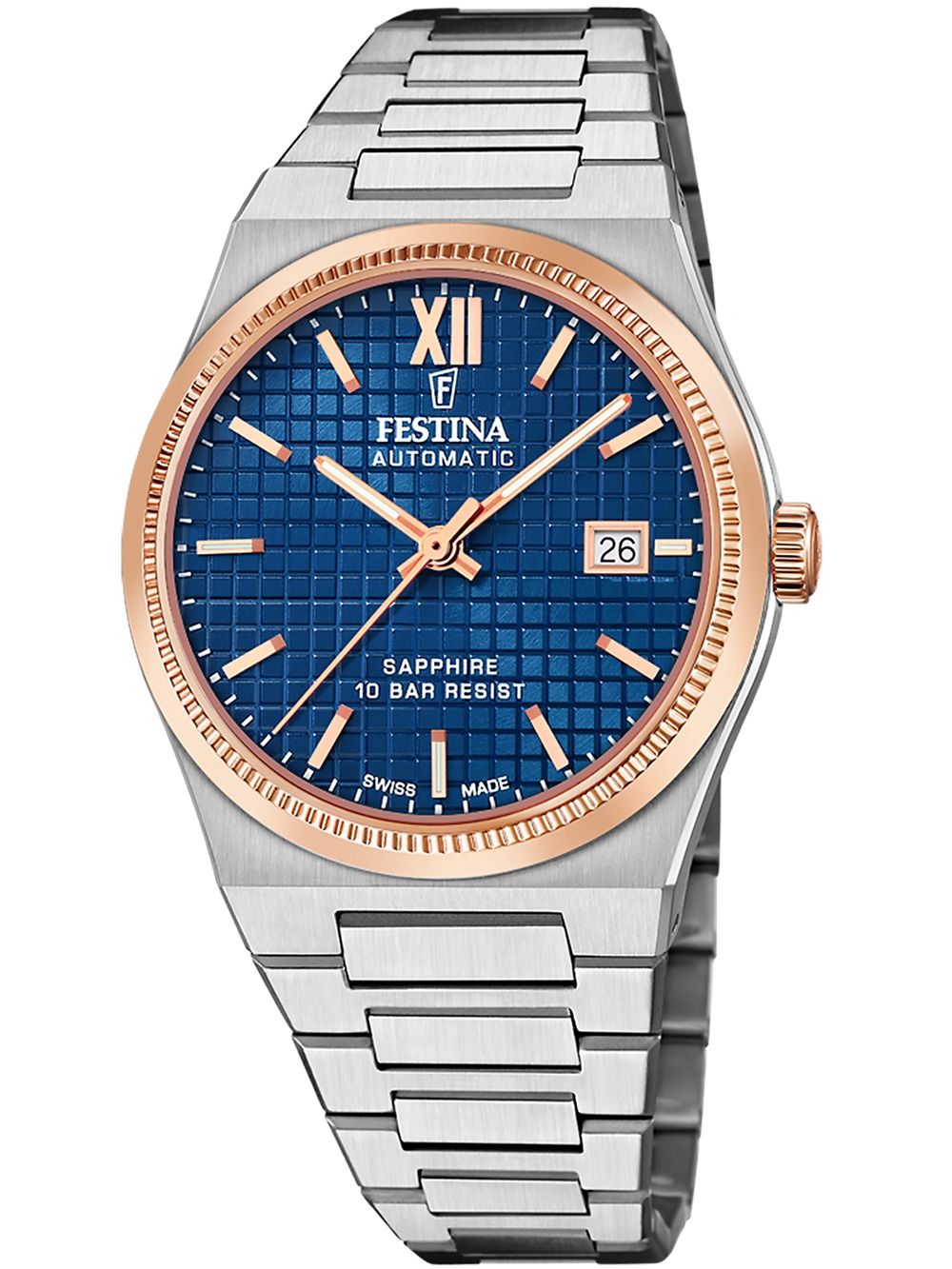 Festina Rivé F20030/2 Herrenuhr • Automatikwerk Swiss Made • Saphirglas