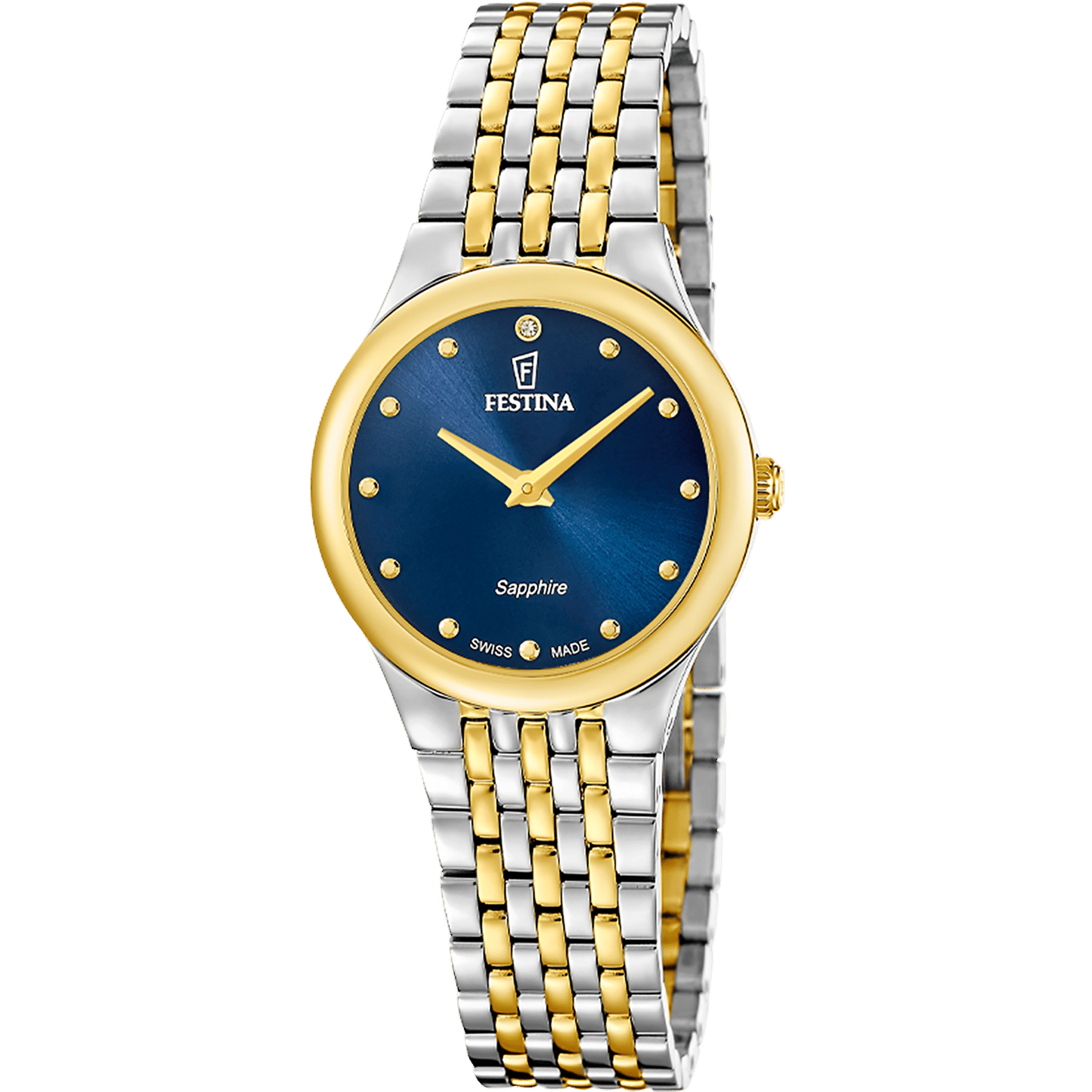 Festina Swiss Made Grace F20097/3 Damenuhr • Saphirglas • Edelstahlarmband