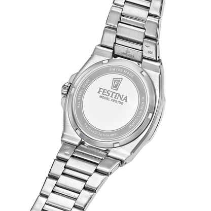 Festina Swiss Made Classic F20100/1 Herrenuhr Silber • Saphirglas • Super-LumiNova, Bild 4