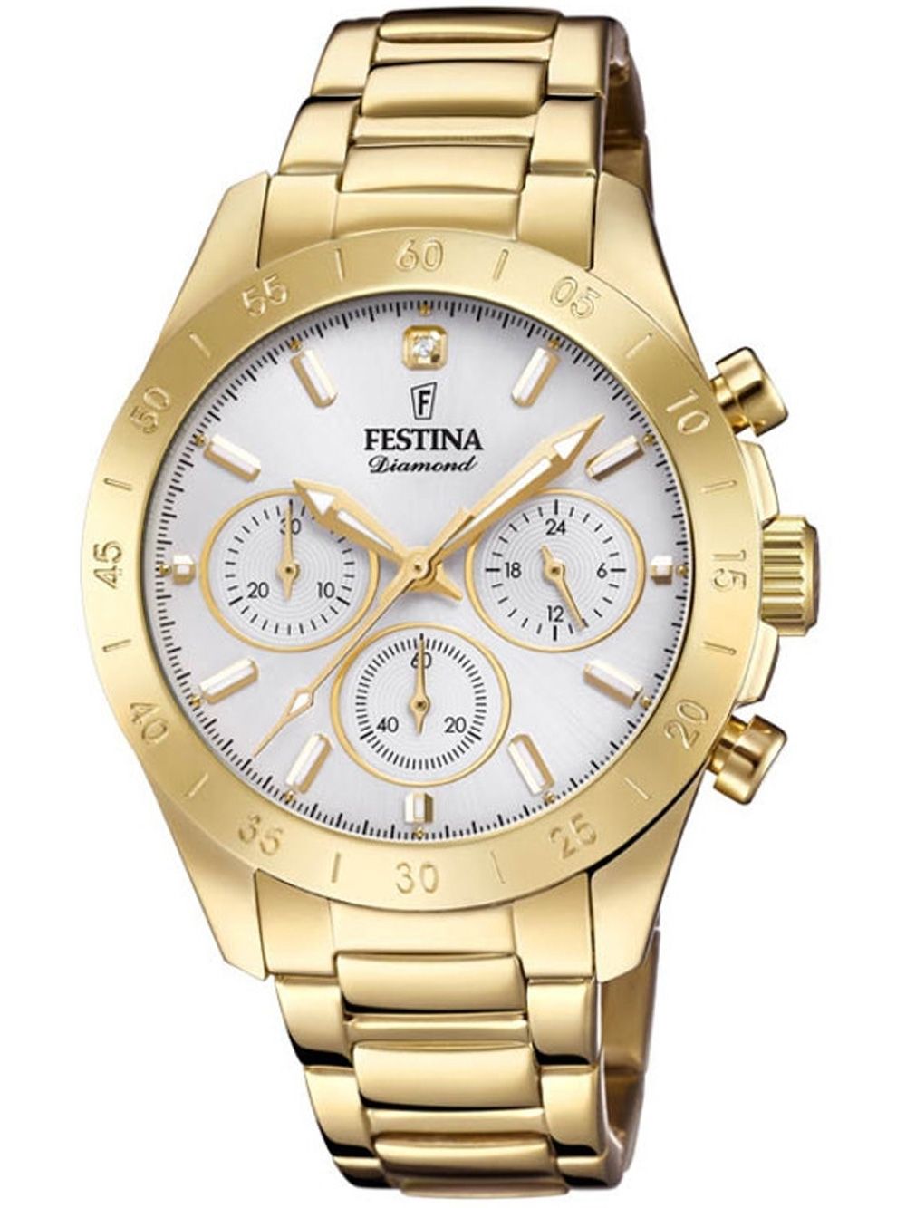Festina Boyfriend F20400/1 Damenuhr • Chronograph • Leuchtzeigerwerk