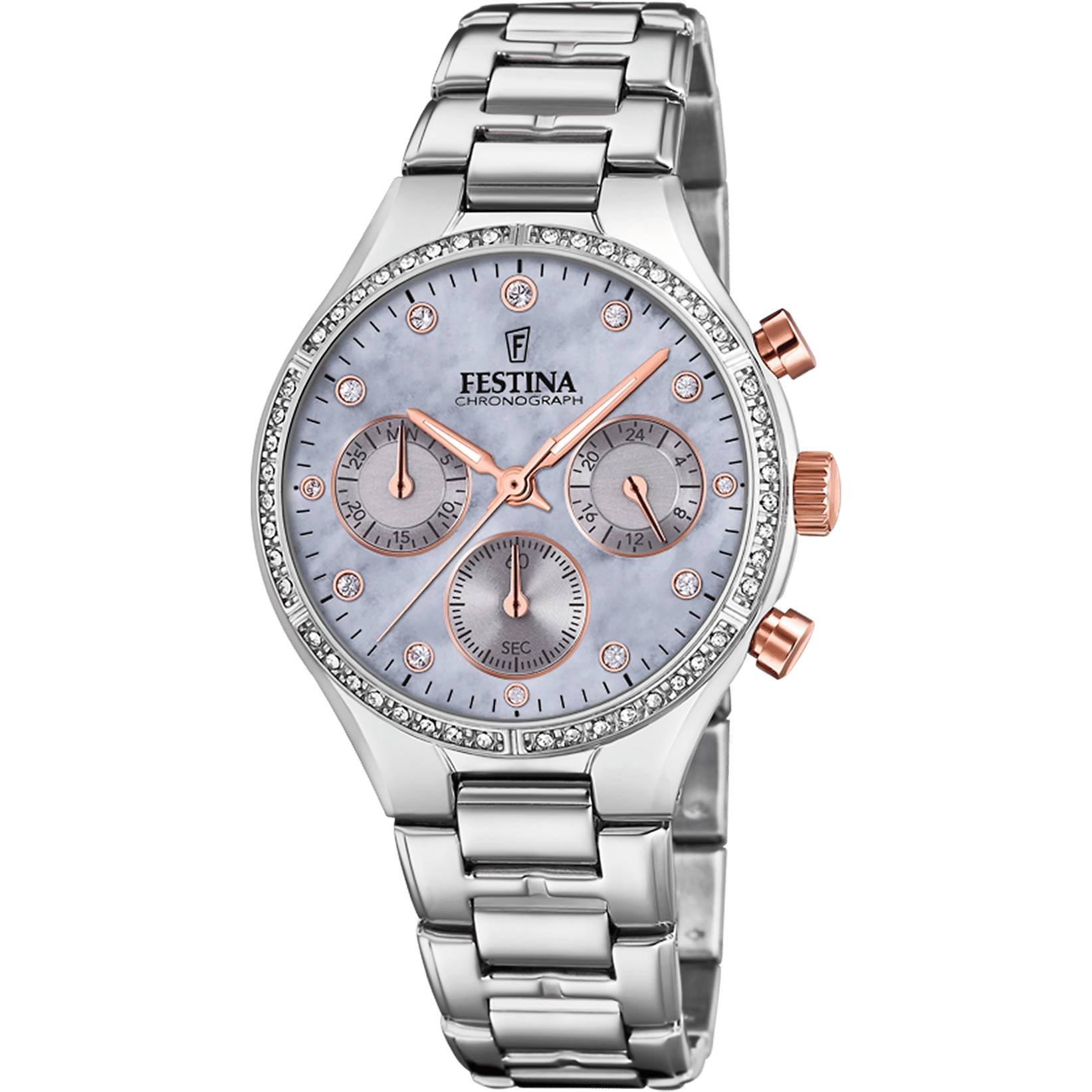Festina Boyfriend F20401/3 Damenuhr • Chronograph • Mineralglas