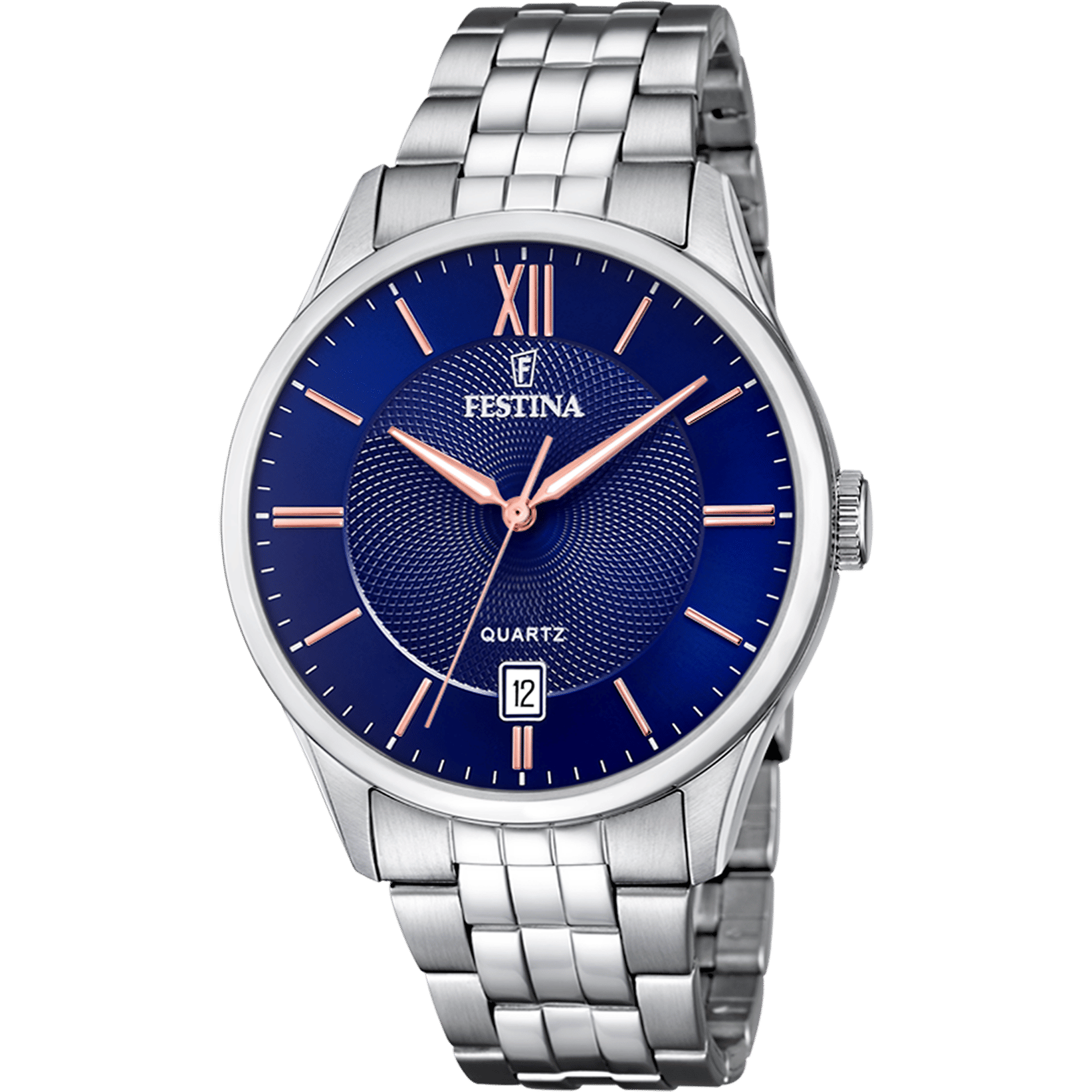 Festina Classics F20425/5 Herrenuhr Blau • Blaues Zifferblatt mit Datum • Miyota Quarzwerk