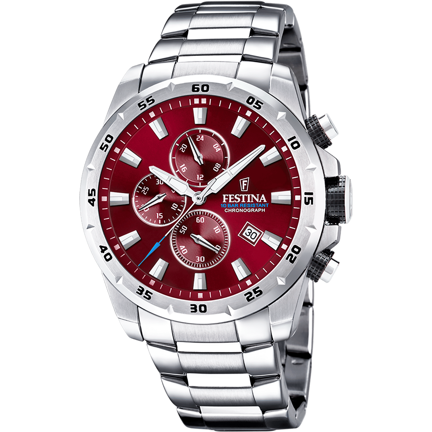 Festina Chronograph F20463/5 Herrenuhr • Edelstahlarmband • Chronographenfunktion