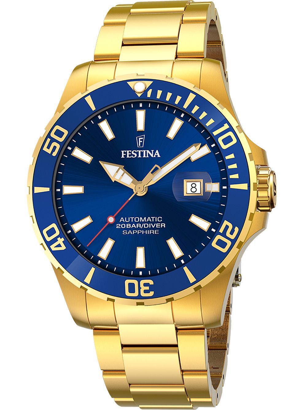 Festina Diver F20533/1 Herrenuhr Blau • Automatikwerk • Saphirglas