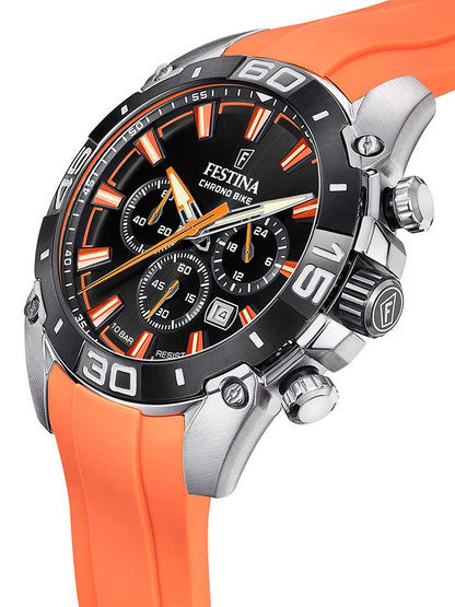 Festina Chrono Bike F20544/5 Herrenuhr Schwarz • Mineralglas • Sportlicher Chronograph, Bild 2