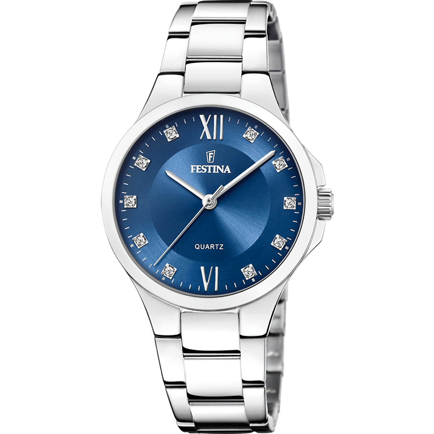 Festina Mademoiselle F20582/3 Damenuhr Blau • Mineralglas • Edelstahlgehäuse