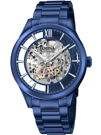 Festina F20631/1 Herrenuhr Blau • Automatikwerk • Saphirglas