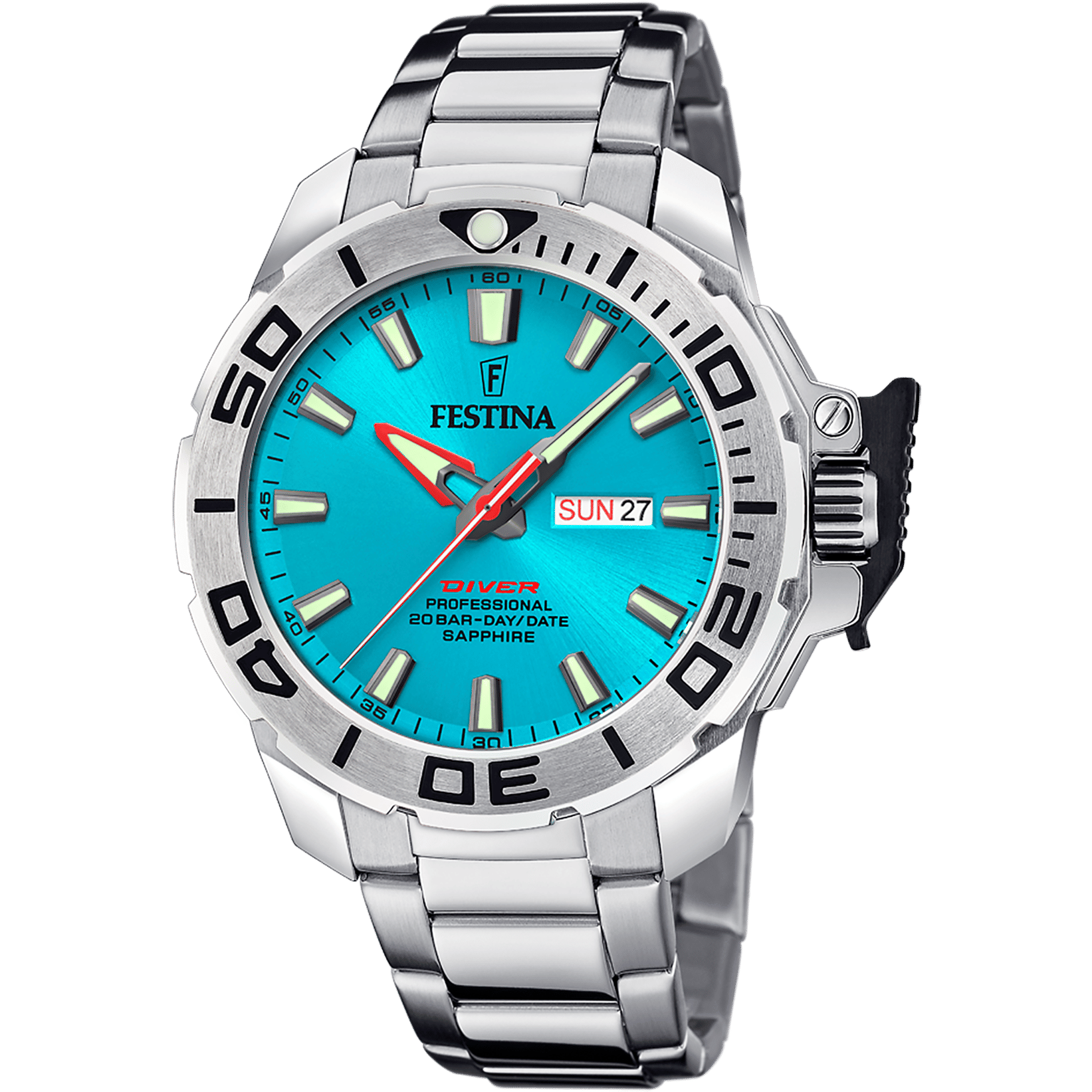 Festina F20665/6 Herrenuhr Diver Saphire • Saphirglas • 20 ATM Wasserdicht