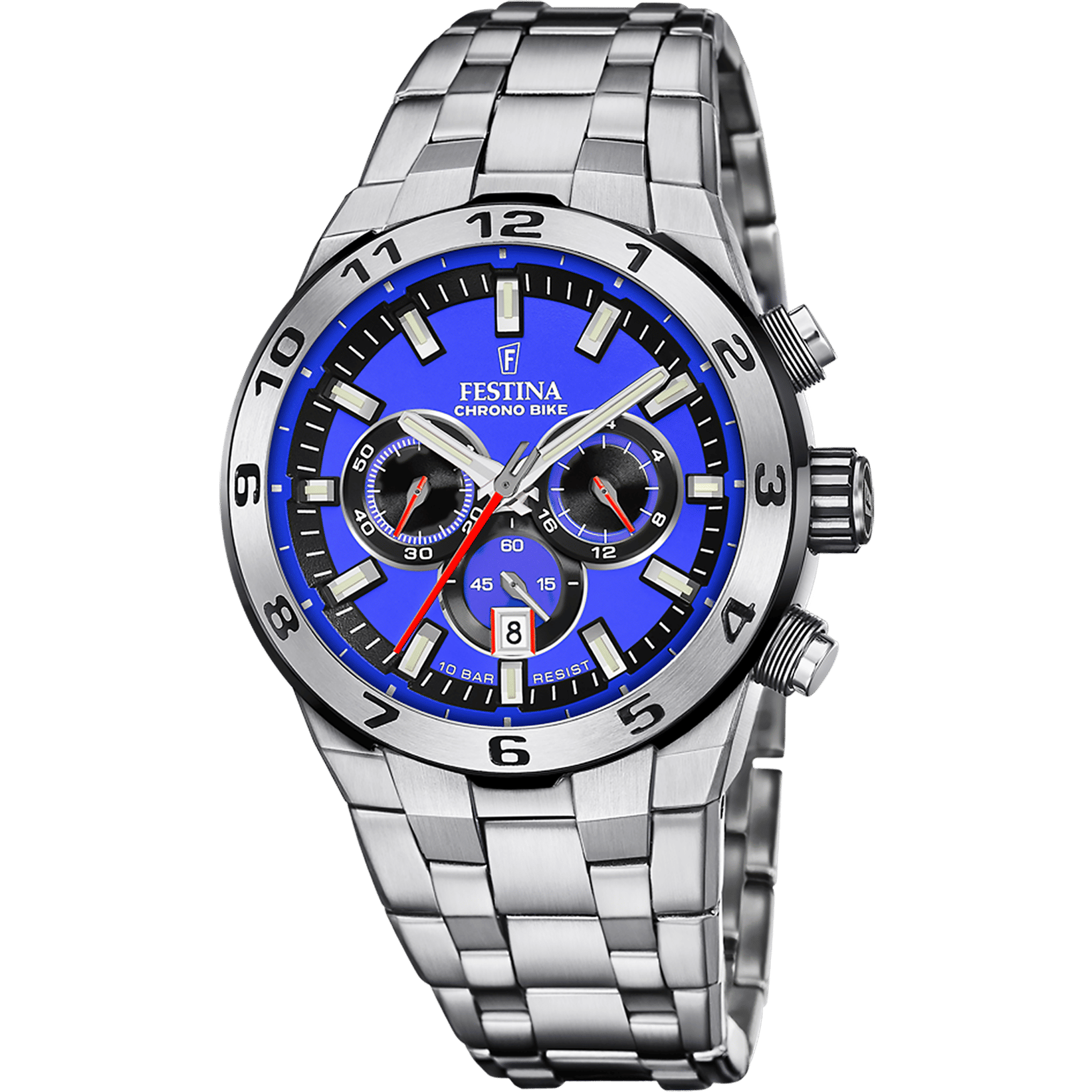 Festina Chrono Bike F20670/3 Herrenuhr Blau • Chronograph • Mineralglas
