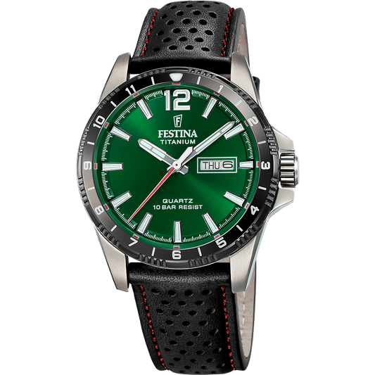 Festina F20699/3 Herrenuhr Quarz Titan • 10 ATM • 43 mm Titangehäuse