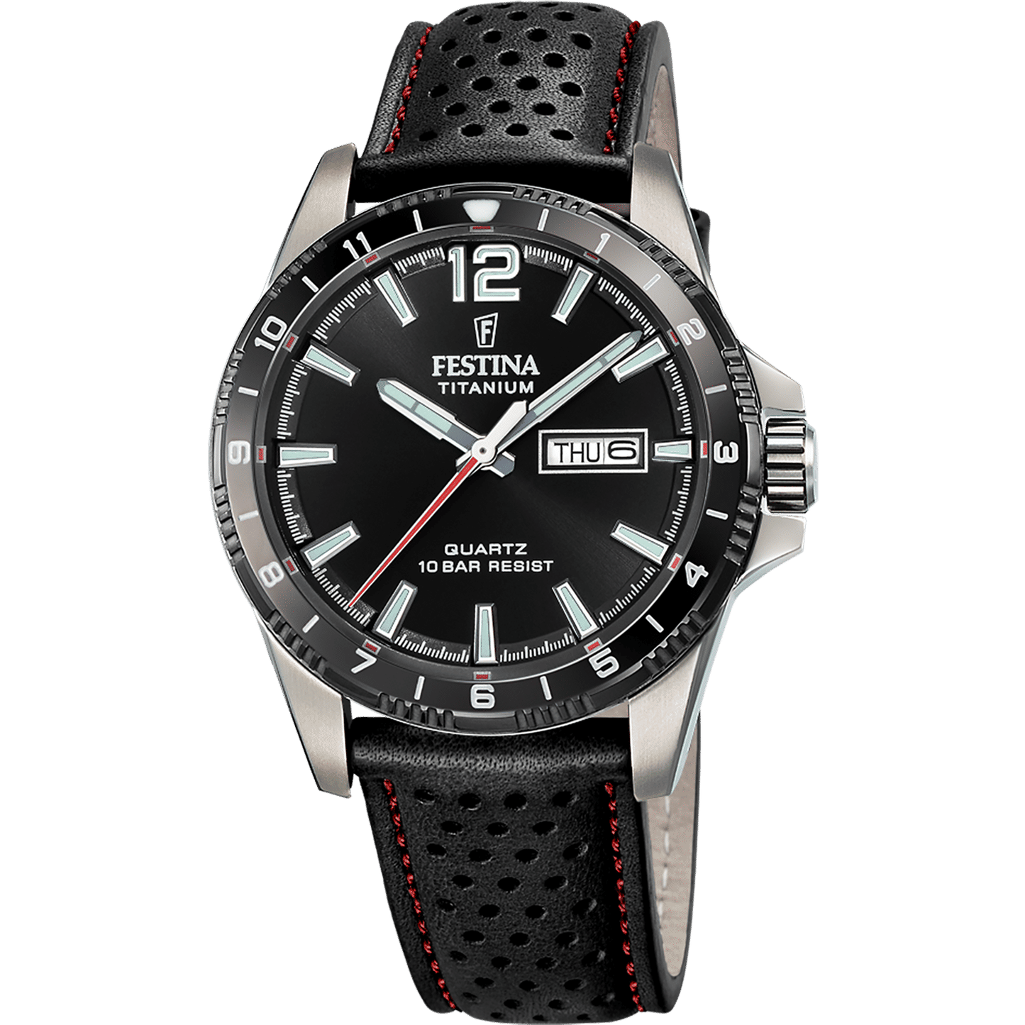 Festina F20699/4 Herrenuhr Quarz Titan 43mm • 10 ATM • Titangehäuse