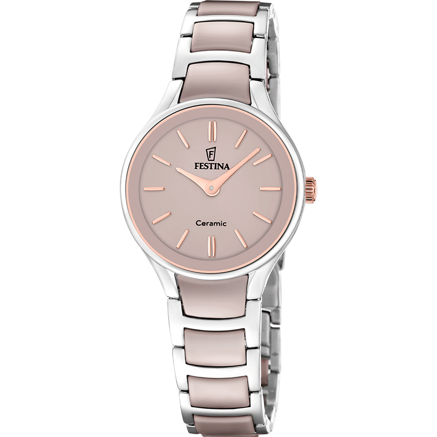 Festina F20752/2 Damen-Armbanduhr Roségold • Keramikgehäuse • Quarzwerk MIYOTA
