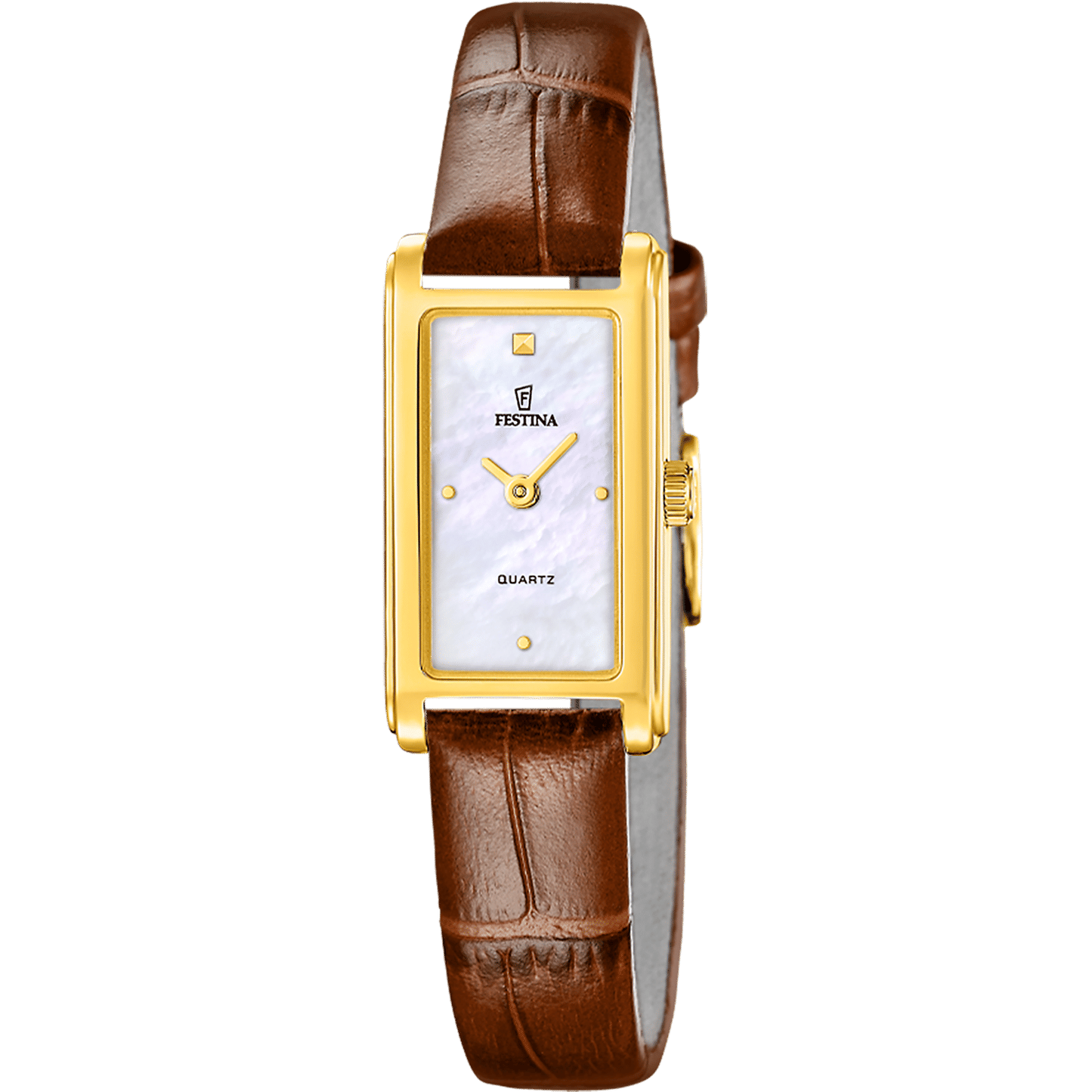 Festina Mademoiselle F20770/2 Damenuhr • Lederarmband • Mineralglas