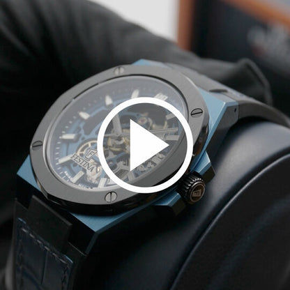 Festina Swiss Made F22011/1 Herren Armbanduhr Blau • Automatikwerk Soprod P024 • Saphirglas, Bild 3