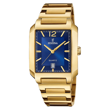 Festina Classics F20678/3 Herrklocka Blå • Mineralglas • Rostfritt Stålhölje
