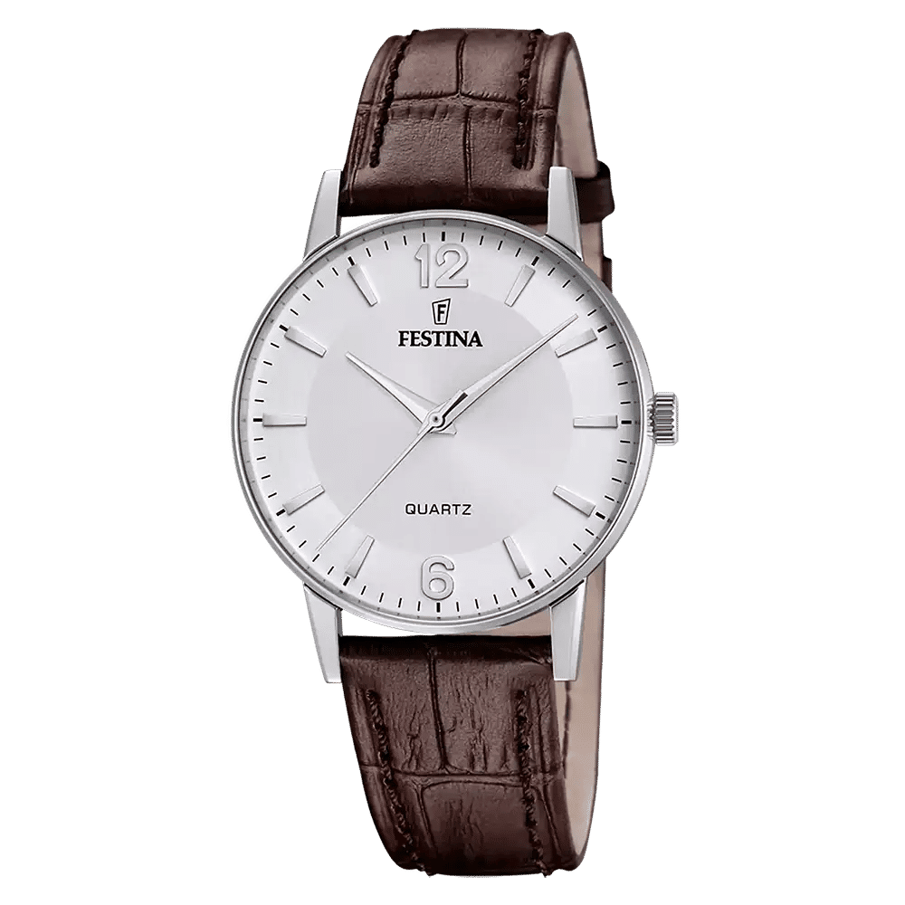 Festina Classics F20690/2 Herrur Vit • Japanskt Kvartverk • Mineralglas