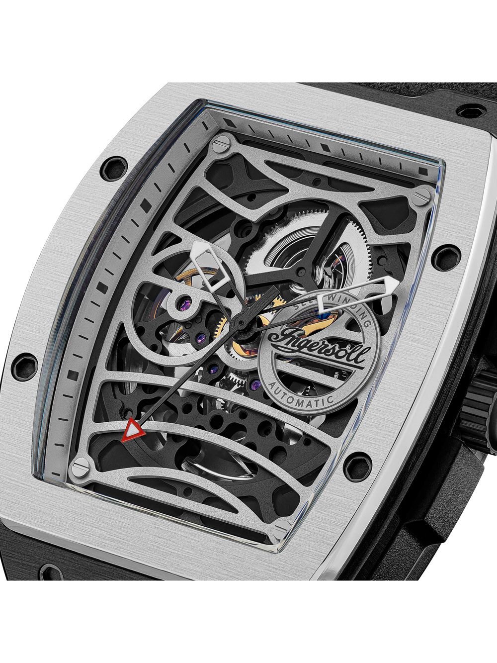Ingersoll The Challenger I12306 Herrenuhr Silber • Automatikwerk • Mineralglas, Bild 3