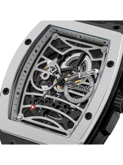 Ingersoll The Challenger I12306 Herrenuhr Silber • Automatikwerk • Mineralglas, Bild 3