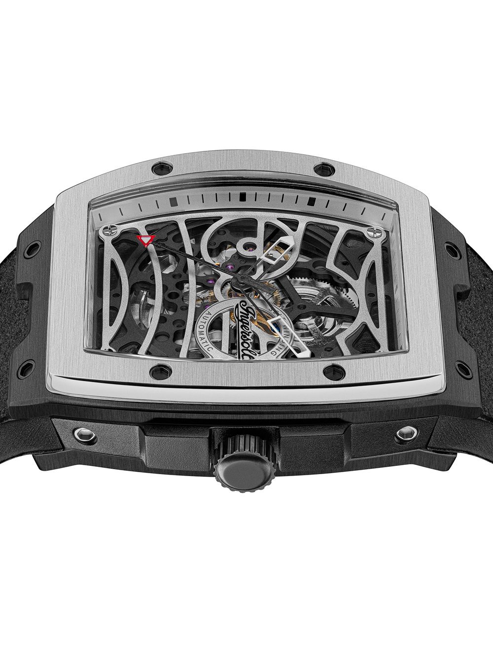 Ingersoll The Challenger I12306 Herrenuhr Silber • Automatikwerk • Mineralglas, Bild 5