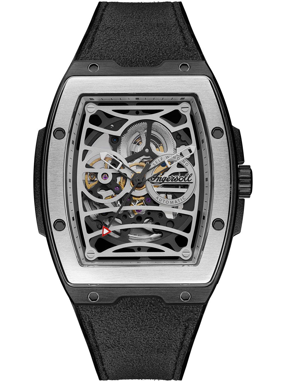 Ingersoll The Challenger I12306 Herrenuhr Silber • Automatikwerk • Mineralglas, Bild 2