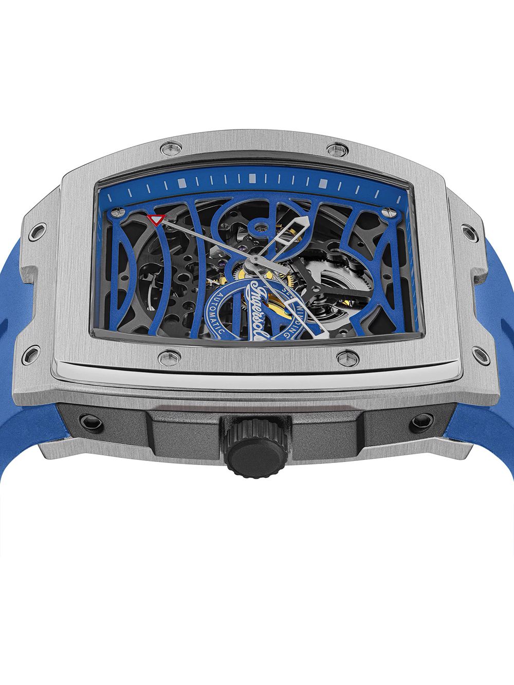 Ingersoll Challenger I12308 Herrenuhr Blau • Automatikwerk • Skelett-Zifferblatt, Bild 2